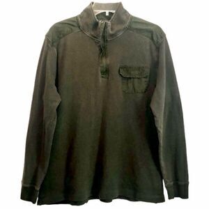 Banana Republic Long Sleeve Cotton Pullover in Faded Olive Green Men’s Large
